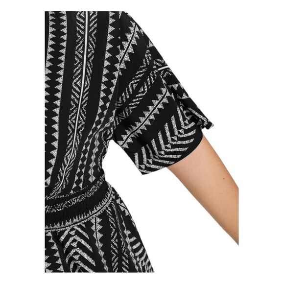 Bloomchic Aztec Black White Boho Blouse Size 10 NEW TAGS - Picture 6 of 9